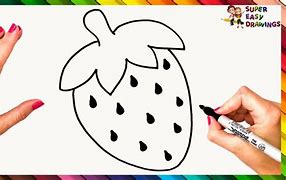 Image result for strawberry drawing tutorial