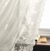 Image result for Ivory Lace Curtains