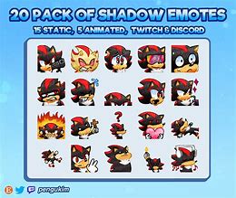 Image result for Shadow the Hedgehog Face Emoji