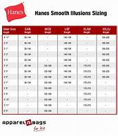 Image result for Men's Hanes Boxers Size Chart