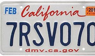 Image result for California State License Plate