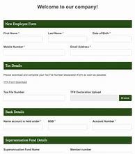 Image result for New Employee Start Form