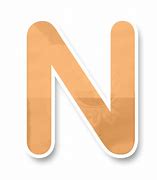 Image result for Orange Letter N