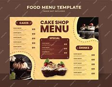 Image result for Menu of Cake Shop