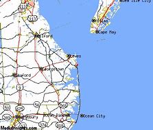 Image result for Rehoboth Beach Map of Area