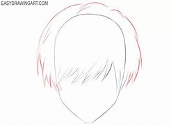 Image result for Front Hair Drawing