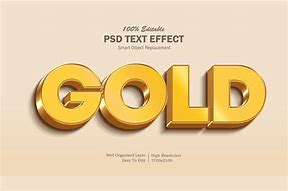 Image result for Gold Text Effect PSD