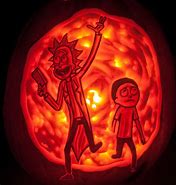 Image result for Rick and Morty Pumpkin Stencil