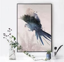 Image result for Blue Parrot Painting