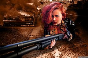 Image result for Girls with Guns Shotgun