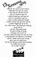 Image result for 13 Reasons Why Poem