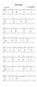 Image result for Silent Night Bass Clef Sheet Music