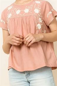 Image result for Olive Green Pink White Embroidery Top THML