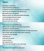 Image result for Sonnet About Hatred