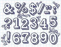 Image result for Cute Number Fonts