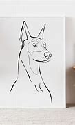 Image result for Doberman Line Drawing