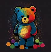 Image result for Teddy Bear Black Background