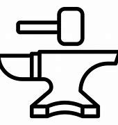 Image result for Anvil with Hammer PNG