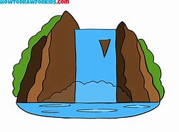 Image result for Drawing a Waterfall