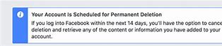 Image result for Facebook Account Deleted