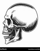 Image result for 3 4. Profile Skull Drawing