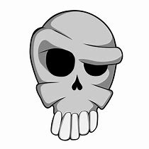 Image result for Skull Bow Cartoon