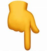 Image result for Black Hand Pointing Emoji