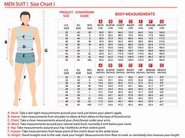 Image result for Le Suit Size Chart