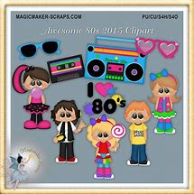 Image result for Awesome 80s Clip Art