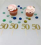 Image result for 50th Class Reunion Cupcake Toppers