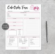 Image result for Cake Order Form Design