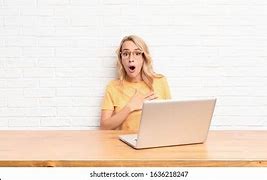 Image result for Blonde Woman Pointing in Shock