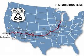 Image result for Route 66 Map