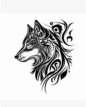 Image result for Tribal Wolf Tattoo