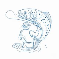 Image result for Man Fishing Drawing