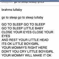 Image result for Lullaby Words