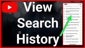 Image result for YouTube Search History