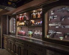 Image result for Custom Built in Home Theater Snack Bar