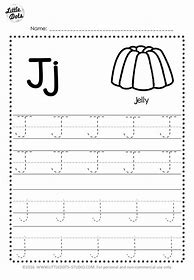 Image result for Printable Tracing Worksheets Preschool Letter J