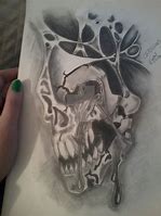 Image result for Melting Skull Art