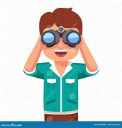 Image result for Looking with Binoculars Cartoon