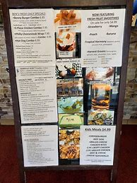 Image result for Ben's Fresh Menu