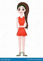 Image result for Girl Cartoon Character Spins around Herself