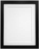 Image result for Black Picture Frames with White Matting