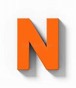 Image result for Orange Letter N