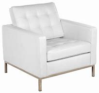 Image result for White Leather Arm Chair