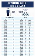 Image result for Bicycle Bike Frame Size Chart