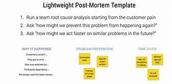 Image result for Incident Response Post-Mortem Template