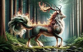 Image result for Japanese Kirin Painting