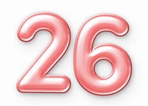 Image result for 26 Number Font PNG